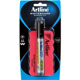 ARTLINE 577 WHITEBOARD ERASER AND MARKER KIT MAGNETIC BLACK