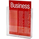 ESSELTE BROCHURE HOLDER WALL MOUNT 1 TIER A4 CLEAR