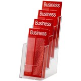 ESSELTE BROCHURE HOLDER FREESTANDING 4 TIER DL CLEAR