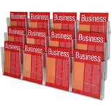 ESSELTE BROCHURE HOLDER WALL SYSTEM 3 TIER 12 POCKET A4 CLEAR