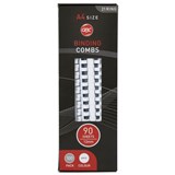 GBC PLASTIC BINDING COMB ROUND 21 LOOP 12MM A4 WHITE PACK 100