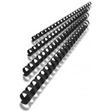 GBC PLASTIC BINDING COMB ROUND 21 LOOP 14MM A4 BLACK PACK 100