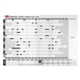 SASCO FINANCIAL YEAR PLANNER 870 X 610MM WHITE