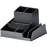 ITALPLAST GREENR RECYCLED DESK ORGANISER BLACK