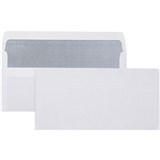 CUMBERLAND DL ENVELOPES SECRETIVE WALLET PLAINFACE SELF SEAL 80GSM 110 X 220MM WHITE BOX 500