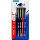 ARTLINE 200 FINELINER PEN 04MM ASSORTED PACK 4
