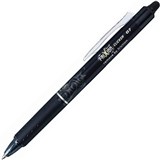 PILOT FRIXION CLICKER RETRACTABLE ERASABLE GEL INK PEN 07MM BLACK