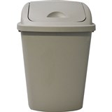 ITALPLAST HEAVY DUTY SWING TOP BIN 58 LITRE GREY
