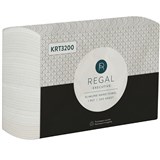 REGAL EXECUTIVE TAD SLIMLINE HAND TOWEL 1 PLY 225 X 210MM PACK 200