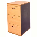 RAPID WORKER FILING CABINET 3 DRAWER 465 X 600 X 998MM BEECHIRONSTONE