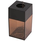 ITALPLAST PAPER CLIP DISPENSER MAGNETIC BLACKSMOKE