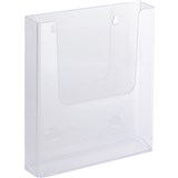 ITALPLAST BROCHURE HOLDER WALL MOUNT A5 CLEAR