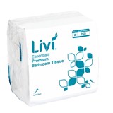 LIVI ESSENTIALS INTERLEAVED TOILET TISSUE 2PLY 250 SHEET 100 X 205MM CARTON 36