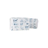LIVI 1402 ESSENTIALS SLIMFOLD HAND TOWEL 1PLY 200 SHEET 230 X 240MM CARTON 20