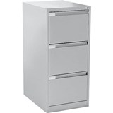 MERCURY FILING CABINET 3 DRAWER 470 X 620 X 1015MM SILVER GREY