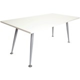 RAPID SPAN MEETING TABLE 1800 X 900MM NATURAL WHITESILVER