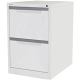 STEELCO FILING CABINET 2 DRAWER 470 X 620 X 710MM WHITE SATIN