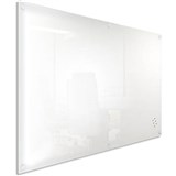 VISIONCHART LUMIERE MAGNETIC GLASSBOARD WITH PEN TRAY 2400 X 1200MM WHITE