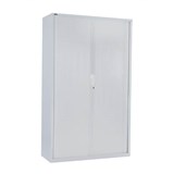 GO STEEL TAMBOUR DOOR CABINET 5 SHELVES 1981 X 900 X 473MM WHITE CHINA