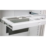 GO STEEL TAMBOUR DOOR CUPBOARD ADDITIONAL ROLL OUT SUSPENSION FILE FRAME 1200MM WHITE CHINA