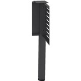 RAPID SPAN CORNER WORKSTATION SQUARE POLE BLACK