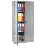 STEELCO STATIONERY CABINET 3 SHELVES 1830 X 914 X 463MM WHITE SATIN
