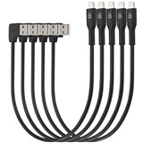 KENSINGTON CHARGE AND SYNC CABLE USBA TO LIGHTNING 285MM BLACK PACK 5