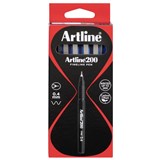 ARTLINE 200 FINELINER PEN 04MM SKY BLUE BOX 12