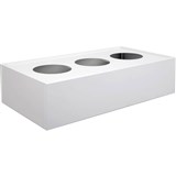 GO STEEL PLANTER BOX 1200MM WHITE CHINA