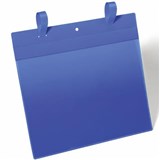 DURABLE LOGISTICS POCKETS WITH LOOP BINDER A4 LANDSCAPE BLUE PACK 50