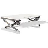RAPID RISER MEDIUM DESK BASED ADJUSTABLE WORKSTATION 890 X 590MM WHITE