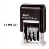 DESKMATE RP1822D3 MINI SELFINKING DATE STAMP 3MM BLACK