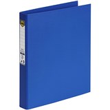MARBIG LINEN RING BINDER PE 2D 25MM A4 MARINE