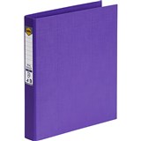 MARBIG LINEN RING BINDER PE 2D 25MM A4 PURPLE