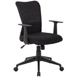 ASHLEY TYPIST CHAIR MEDIUM MESH BACK ARMS BLACK