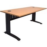 RAPID SPAN DESK METAL MODESTY PANEL 1500 X 700 X 730MM BEECHBLACK