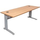 RAPID SPAN DESK METAL MODESTY PANEL 1500 X 700 X 730MM BEECHSILVER