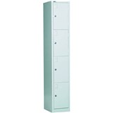 GO STEEL LOCKER 4 DOOR 305 X 455 X 1830MM SILVER GREY