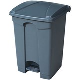 COMPASS GARBAGE PEDAL BIN RECTANGLE 68 LITRE GREY