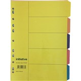 DIVIDERS MANILLA 5TAB A4 BRIGHT COLOURS