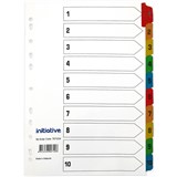 INDEX DIVIDERS A4 110 TAB WHITE WITH MYLAR TABS
