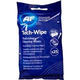 AF TECHWIPE TECHNOLOGY CLEANING WIPES PACK 25