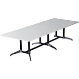 RAPIDLINE TYPHOON BOARDROOM TABLE 3200 X 1200 X 750MM WHITE