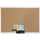 QUARTET BASICS CORKBOARD 900 X 600MM WHITE FRAME