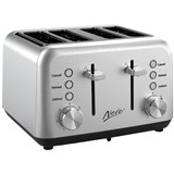 NERO CLASSIC STYLE TOASTER 4 SLICE STAINLESS STEEL