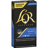 LOR ESPRESSO NESPRESSO COMPATIBLE COFFEE CAPSULES RISTRETTO DECAF PACK 10