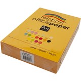 RAINBOW COLOURED A4 COPY PAPER 80GSM 500 SHEETS GOLD