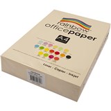 RAINBOW COLOURED A4 COPY PAPER 80GSM 500 SHEETS IVORY