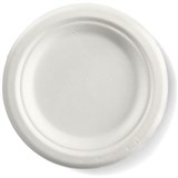 BIOPAK BIOCANE ROUND PLATE 150MM WHITE PACK 125