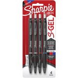 SHARPIE RETRACTABLE GEL INK PEN 07MM ASSORTED PACK 4